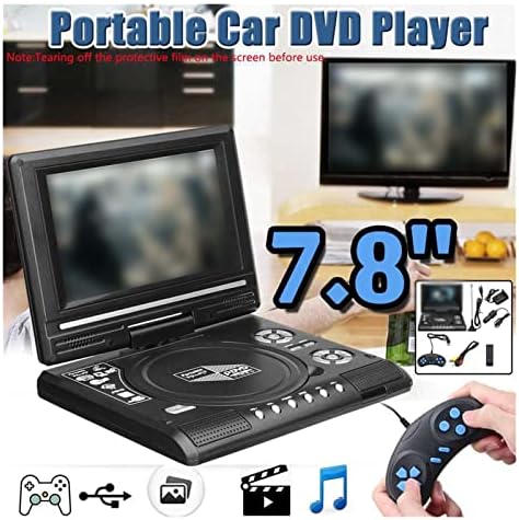Преносен ДВД плеер 7,8 инчен ТВ домашен автомобил ДВД плеер 16: 9 Преносен екран преносен HD VCD CD MP3 HD DVD плеер USB SD картички