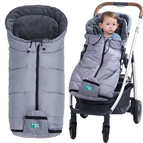Yobee baby bunting торба за шетач, мулти -функција за спиење вреќа за дете, водоотпорна ветровионска удивана со додатоци за