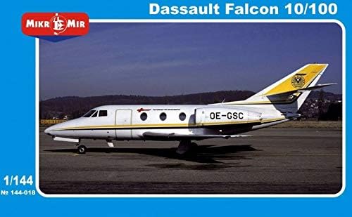 Комплет за градење на пластични модели Dassault Falcon 10/100 1/144 Micro Mir 144-018