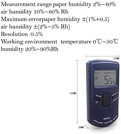 Jf-xuan тестер за квалитет на вода Индуктивен дигитален дигитален мерач на мерачи на мерачи на мерачи MD919 опсег 4%~ 40%