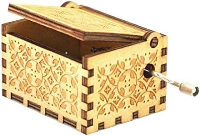 Тема музичка кутија за тато до ќерка, дрвена врежана музичка кутија подарок за годишнина од роденден