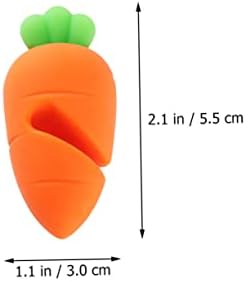 Pretyzoom 6pcs Велигденска декорација штанд заштедувачи помагачи на облик на истурање на морков за партиски капаци за истурање на капакот