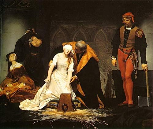 $ 80 - 1500 $ рака насликана од наставниците на уметнички академии - 7 нафтени слики Смрт на Елизабета 1828 година Истории Хиполит