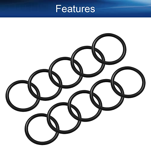 Беттомшин 10 парчиња нитрилна гума О-прстени, 21,1мм ОД 17,5мм ID 1,8 мм ширина, метрички буна-нитрил запечатување за заптивка