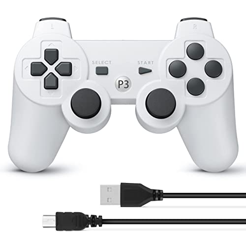 Контролер POWEREXTRA PS-3 безжичен компатибилен со Play-Station 3 Rechargable GamePad со далечински управувач со кабел за полнење за