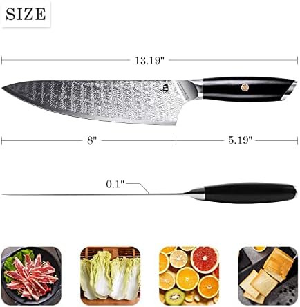 ТУО Готвач нож-8 инчен&засилувач;Сечење нож 12 инчен изработени Од Аус-8 Јапонски Нерѓосувачки Челик, Про Кујна нож&засилувач;Резба