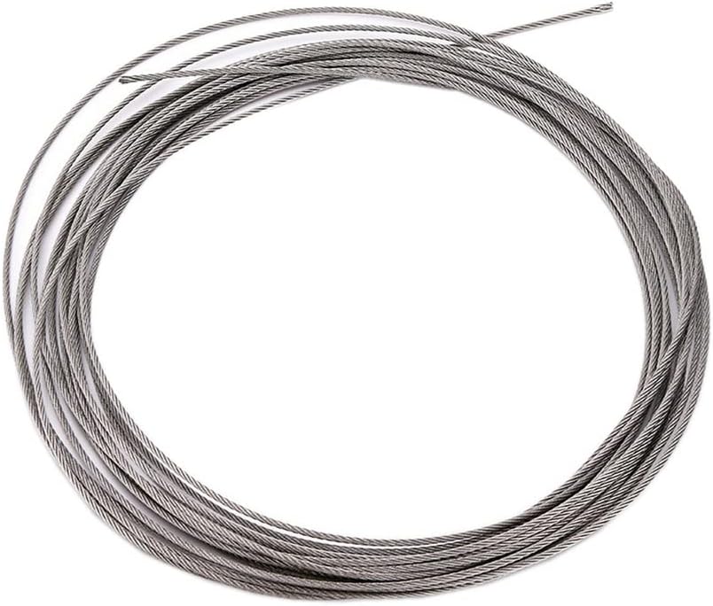 1 парчиња дијаметар од 50м 1мм/1,5мм/2мм челик ПВЦ обложена флексибилна жица јаже мек кабел од не'рѓосувачки челик