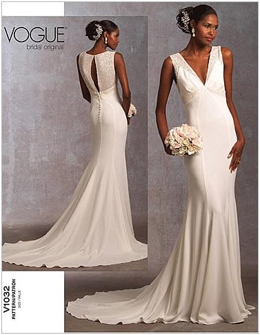 Модел на Vogue 1032 Промаши со големина на венчаница 6-8-10