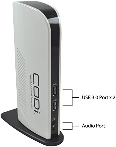 Codi A01048 USB 3.0 порта Универзален лаптоп докинг станица за Windows/Mac OS, вклучувајќи HP, Lenovo, Dell со двоен приказ HDMI