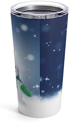 20 мл Тамблер, Нерѓосувачки Челик, Вакуум Изолиран Со пластичен капак / Божиќен Снешко