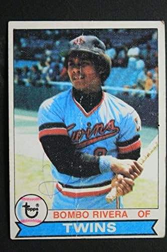 Bombo Rivera Minnesota Twins Autographed 1979 Topps 449 Потпишана бејзбол картичка