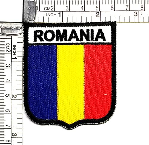 Кленплус 3 парчиња. 2. 6Х2, 3 ИНЧИ. Романија Знаме Лепенка Земја Национално Знаме Закрпи ЗА САМ Костим Јакна Маица Фармерки Шапка