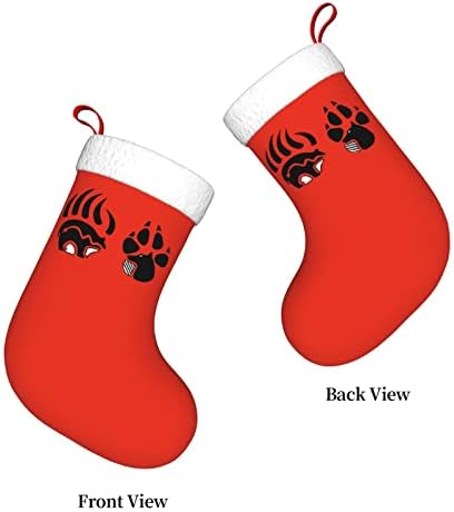 Yoigng Домородна американска шепа Божиќна порибување Божиќни чорапи Класичен празничен декорација камин виси чорап