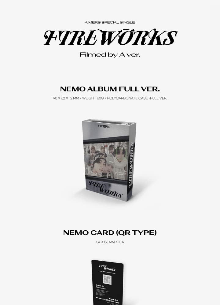 Aimers Fireworks Special Single Single Nemo Platform Album Пакет+Nemo QR картичка+Официјална фото -картичка+селфи фото -картичка+AMRS