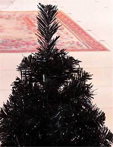 КУПАРК 3FT новогодишно дрво вештачко со пластична штанд домашна канцеларија Божиќна празничка декорација, црна