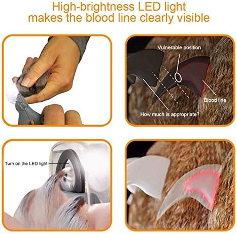 U/R Нов LED Светло Миленичиња Ноктите Машинка-Одлично За Кастрење Мачки &засилувач; Кучиња Нокти &засилувач; Канџи, 5x Зголемување