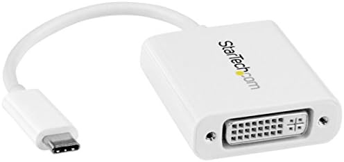 StarTech.com USB C До Dvi Адаптер со Испорака На Енергија - 1080P USB Тип-C ДО DVI-D Конвертор На Видео Дисплеј со Една Врска w/ Полнење