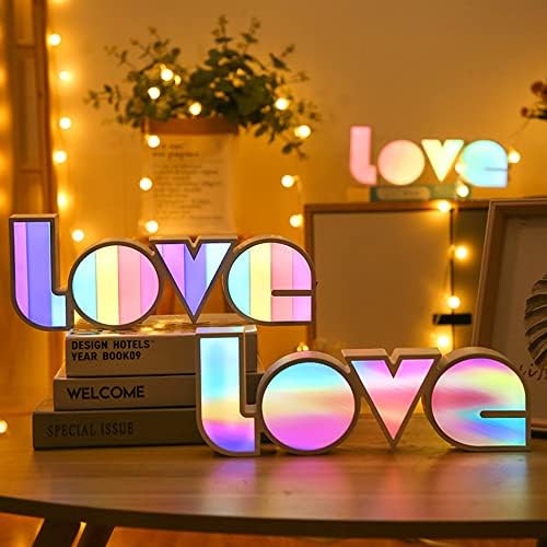 Fantasee осветли loveубовни неонски светла, Loveубовта Марке ја потпишува USB и батеријата за свадба роденденска забава Денот