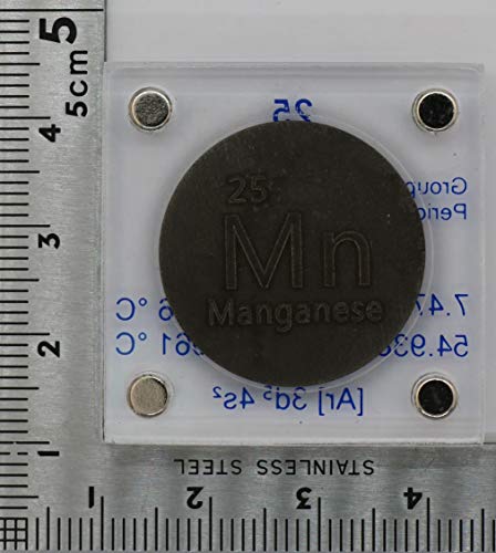 Манган 24,26мм метален диск со акрилен случај за собирање или експерименти