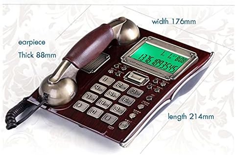 Geltdn cormed телефон со лична карта на повикувач, функција на будилник, доверливо бирање Европски антички гроздобер фиксни телефонски телефон