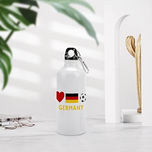 Германија overубовник фудбалски спортови шишиња со вода вакуум изолирани алуминиум еднократно со капаци за кригла за велосипедски велосипеди