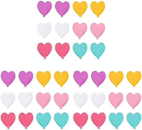 Зеродеко 36 парчиња куки во форма на срце, декоративни wallидни куки лепило и wallидни куки