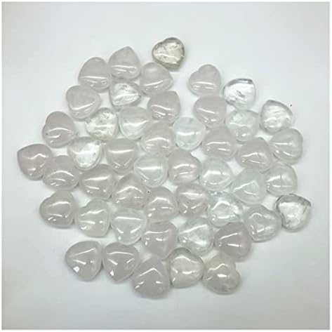 Ruitaiqin shitu 1pc природен бел кварц кристално срце во облик на камена медитација за лекување чакра природни камења и минерали