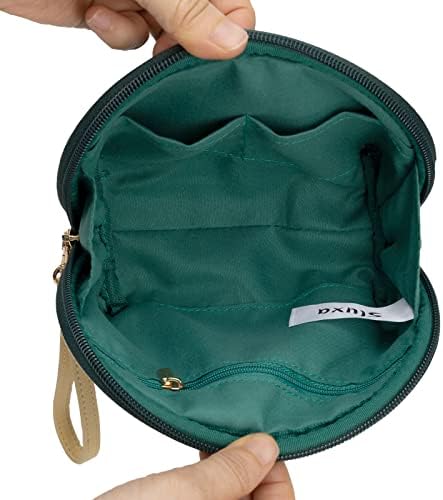 Торба за шминка слукса за жени, модна зелена торба за шминка, козметичка торба За Патувања, Торба За шминка Со Моден медиум за чанта.…