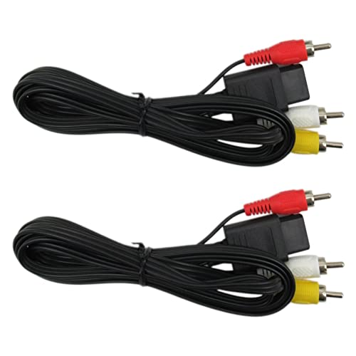 2x AV кабел композитен видео кабел за Nintendo 64/N64/GameCube/Super Nintendo SNES TV Game