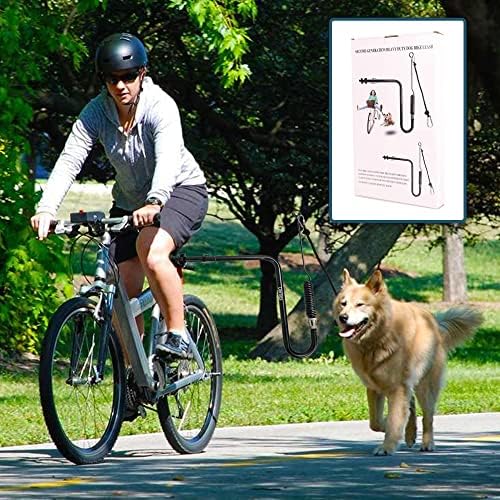 Велосипед Поводник За Кучиња За Прилагодливо Растојание Прицврстување За Возење Велосипед|Второ Најново Воено Одделение 1000 фунти Поводник