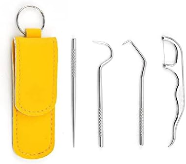 WNPXQNT челични алатки за хигиена за заби за заби за чистење на заби, стругалка забен столб за заби