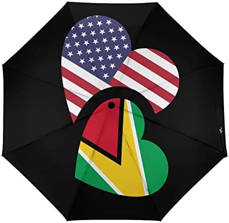 ГВАЈАНА Сад Знаме Патување Чадор 3 Пати Автоматски Отвори Затвори Анти-УВ Чадор Преносни Ветроупорни Чадори