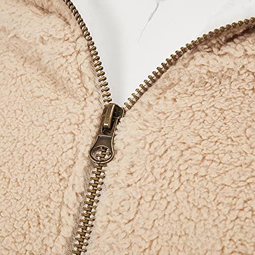 Foviguo женски ров палто, зимска туника за жени отворена предна мода работа со долг ракав лабава туника топол V врат
