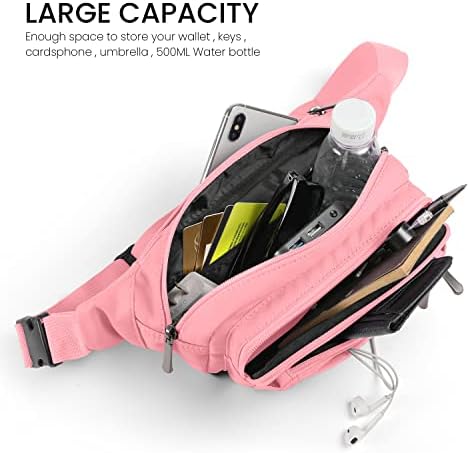 CXWMZY FANNY PACKS FOR WOMENS & MEN MAIST пакет торба со колк со колк со мулти-џебови со голем капацитет водоотпорна торба за секојдневно