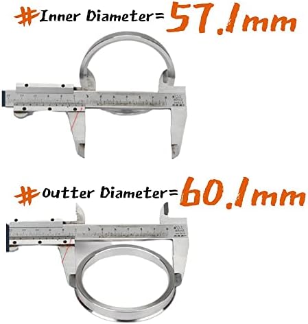 Центрични прстени Laicarvor Hub 60.1 до 57.1 Алуминиумска легура OD = 60.1mm ID = 57,1mm QTY