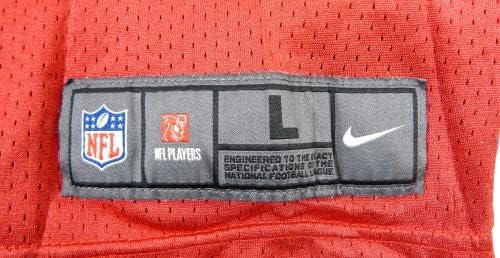 2012 Сан Франциско 49ерс 32 Игра користеше црвена практика Jerseyерси L DP28550 - Непотпишана игра во НФЛ користена дресови