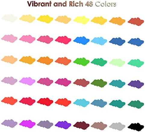 Акварел боја сет со 48 живописни бои, четки за уметници во боја на вода во кохотк, монци, бришач, острилка, пенкало, пенкало за четка