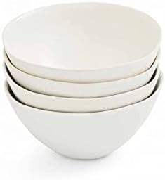 Portmeirion Sophie Conran Arbor Orgonic Shape Stoneware Сите чинии за цели 6 инчи сет од 4 - машина за миење садови и микробранови безбедни