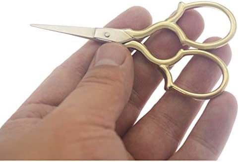 Ножици за везови на Јутонер - Остри остри ножици за шиење од не'рѓосувачки челик за DIY занает, уметничко дело, игла, вкрстено бод