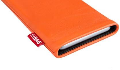 Fitbag го победи портокаловиот прилагоден ракав за Xiaomi Mi 11 Pro | Направено во Германија | Фино покритие на торбичката за кожа на Nappa