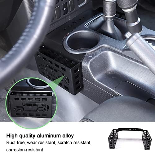 LLKUANG Централни корпи за складирање на менувачот од двете страни за Toyota FJ Cruiser 2007-2021 Алуминиумска легура Мултифункционална