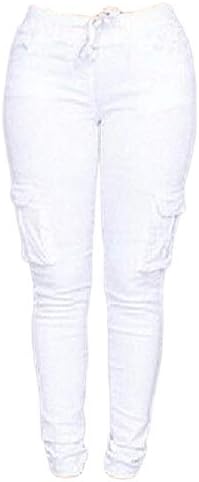 Angongnywellенски модни обични панталони со повеќе џебови со џебови, џогери, дами салата за салата, панталони со долги панталони панталони