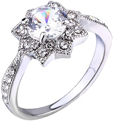 Алт прстени Божиќна снегулка прстен дијамант дама прстен прстен прстен на пингвин прстени