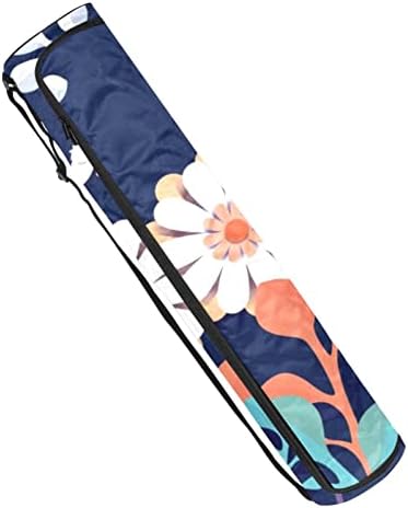 3Д цветни цвеќиња јога мат носач торба со лента за рамо од јога мат торба торба торба за плажа торба за плажа