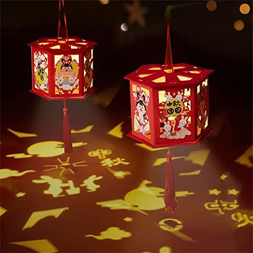 Houchu Mide-есенски фенер DIY материјал за пакет партии за забава со рачно изработено фенер за рачно изработено фенер за цртани филмови