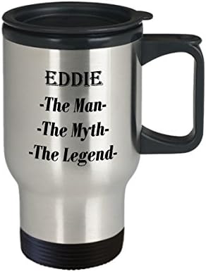 Еди-Човекот Митот Легендата Прекрасно Кафе Кригла Подарок - 14оз Патување Кригла