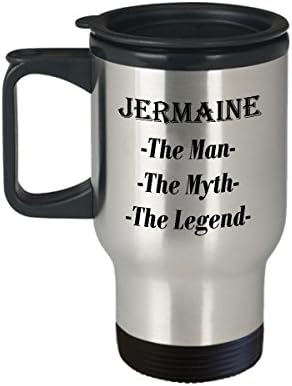 Џермејн-Човекот Митот Легендата Прекрасно Кафе Кригла Подарок - 14оз Патување Кригла