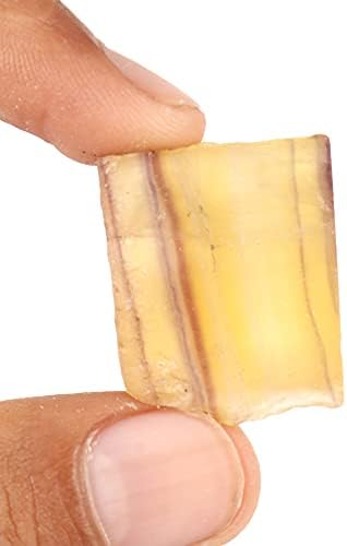 Gemhub Loose жолт флуорит Gemston Strapte AAAA груб скапоцен камен 78,95 CT овластен за WICCA & REIKI CRISTAL HEACLING CONEN