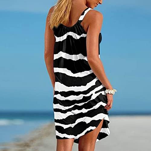 FQZWONG MIDI фустани за жени летен елегантен одмор на плажа на плажа, линија сонце фустани моден празничен клуб што излегува одморалиште на