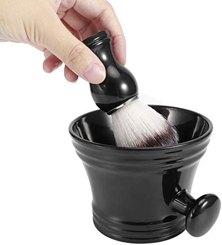 Viagasafamido nylon mostache алатка за бричење постави сапун сапун сапун и мека четка за чистење на бербер за домашна употреба за дома